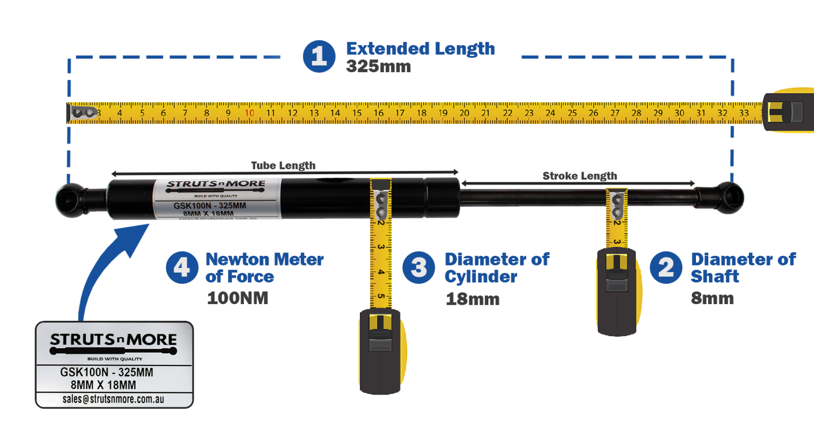 How To Measure A Gas Strut how-to-measure-a-gas-strut